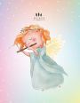 Notebook: Cute angel baby girls cover and and Lined pages, Extra large (8.5 x 11) inches, 110 pages, White paper