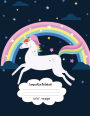 Composition Notebook: Unicorn College Ruled Lined Pages Book (8.5 x 11) Journal for School Paperback