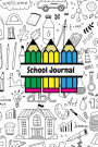 School Journal: 6 x 9 journal lined kids school