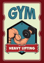 Daily Gym training notebook - Heavy lifting: 200 pages with size 7