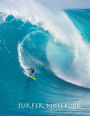 Surfer Notebook: 8.5 x 11 inch, wide ruled composition book, surf composition notebook, 150 pages