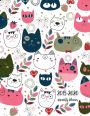 2019-2020 Monthly Planner: Two Year - Monthly Calendar Planner 24 Months Jan 2019 to Dec 2020 For Academic Agenda Schedule Organizer Logbook and Journal Notebook Planners Happy Cat Cover for women