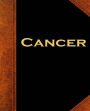 Cancer Zodiac Horoscope Vintage School Composition Book 130 Pages: (Notebook, Diary, Blank Book)