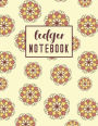 Ledger Notebook: 8 Column Accounting Ledger Book For Bookkeeping - The Record Keeping Journal - Elegant Floral Edition