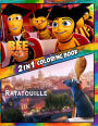 2 in 1 Coloring Book Bee Movie and Ratatouille: Best Coloring Book for Children and Adults, Set 2 in 1 Coloring Book, Easy and Exciting Drawings of Your Loved Characters and Cartoons