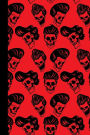 Biker Notebook: Cool Greaser Style skull Biker Journal - Rocker College Ruled