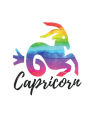 Capricorn: Sketch Book Journal Rainbow