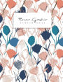 Flower Graphic: Floral, Colorful Notebook, Notepad, Gift for Girls, Bullet Journal and Sketch Book, Tweens, Composition Book, Daily Journal 8.5 x 11 inch 110 page, Unline