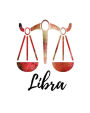 Libra: Libra Sketch Book Red
