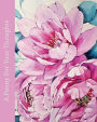 Journal: A Peony For Your Thoughts (Pink) 8x10 - LINED JOURNAL - Writing journal with blank lined pages