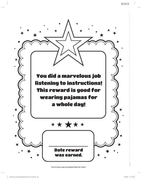 The At-Home Learning Reward Book for Kids: 48 motivational rewards, each with a coloring activity!