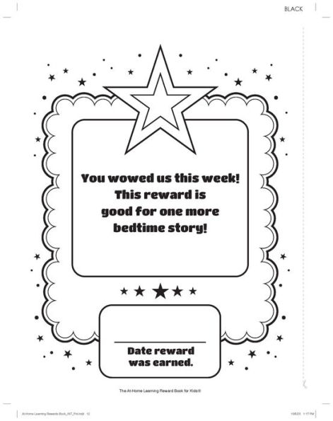 The At-Home Learning Reward Book for Kids: 48 motivational rewards, each with a coloring activity!