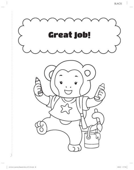 The At-Home Learning Reward Book for Kids: 48 motivational rewards, each with a coloring activity!