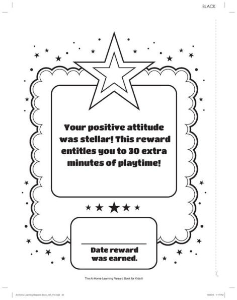 The At-Home Learning Reward Book for Kids: 48 motivational rewards, each with a coloring activity!