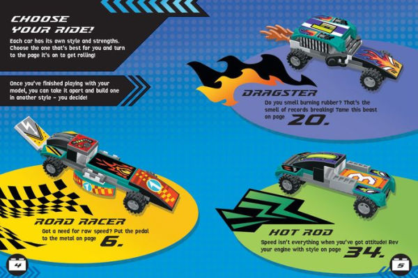 LEGO® Books. Build and Stick: Custom Cars