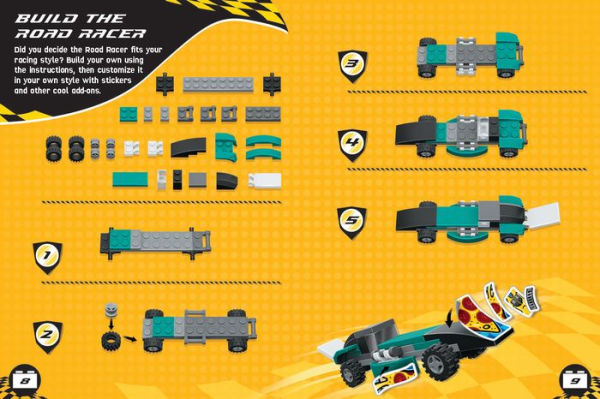 LEGO® Books. Build and Stick: Custom Cars