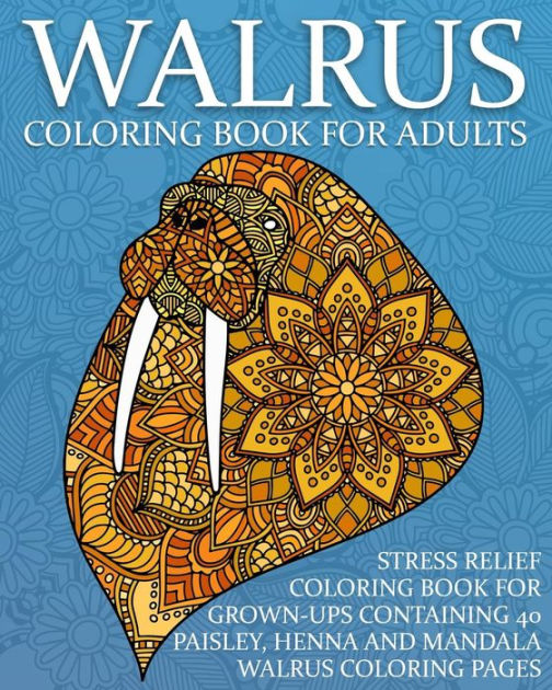 coloring book pages walrus