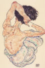 Art Journal: Egon Schiele - Sitzender Rückenakt 1917 Cover Premium College Ruled Journal Premium Notebook 120 Pages