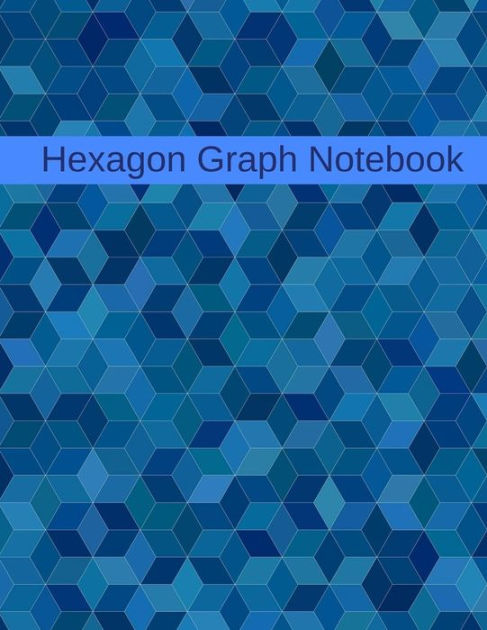 hexagon graph notebook hex paper or honeycomb paper this large hex graph