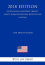 Civil Penalty Factors (US National Highway Traffic Safety Administration Regulation) (NHTSA) (2018 Edition)