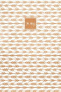 2019: A5 Diary Horizontal Week to View Planner Organiser Copper Arrows Darts Pattern