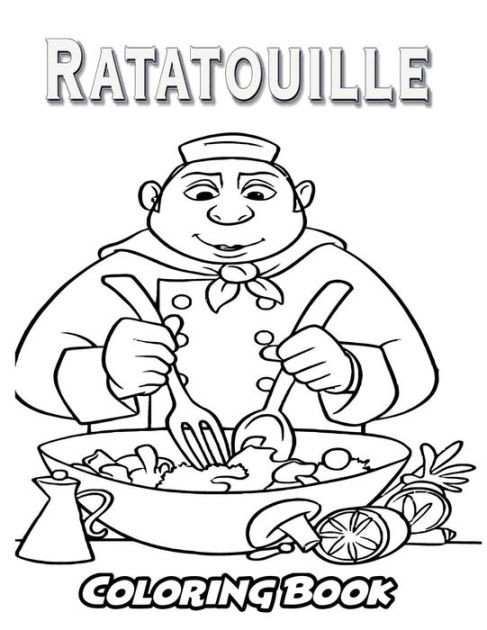 Disney Ratatouille Coloring Pages - Linguini Is Surprised Coloring Page