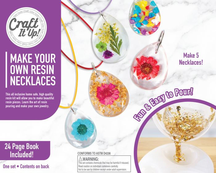 Craft It Up DIY Resin Necklaces Jewelry Kit