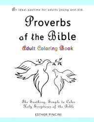 Title: Proverbs of the Bible Adult Coloring Book: The Soothing, Simple to Color, Holy Scriptures of the Bible, Author: Esther Pincini