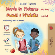 Title: Words in Pictures - My Day (English Irish Bilingual Children's Book), Author: Kidkiddos Books
