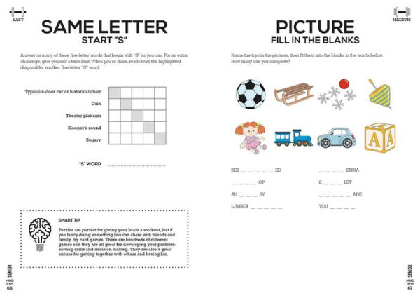 Senior Mind Gym: Puzzles to Exercise the Brain
