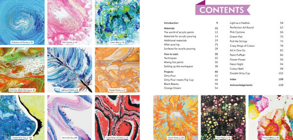 Acrylic Paint Pouring: 16 fluid painting projects & creative techniques