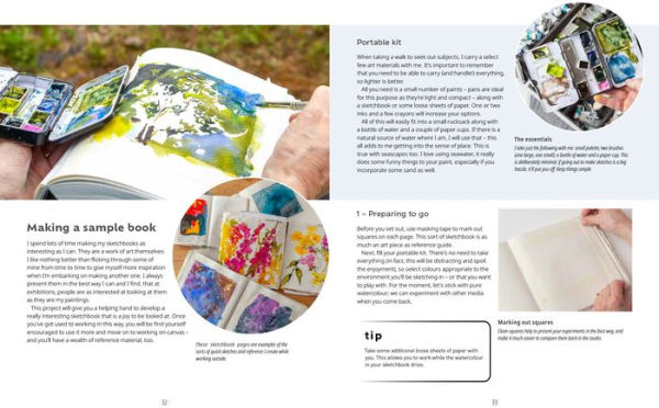Painting Abstract Nature on Canvas: A guide to creating vibrant art with watercolour and mixed media
