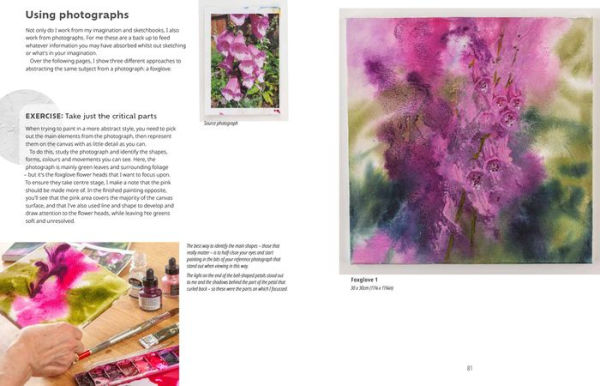 Painting Abstract Nature on Canvas: A guide to creating vibrant art with watercolour and mixed media