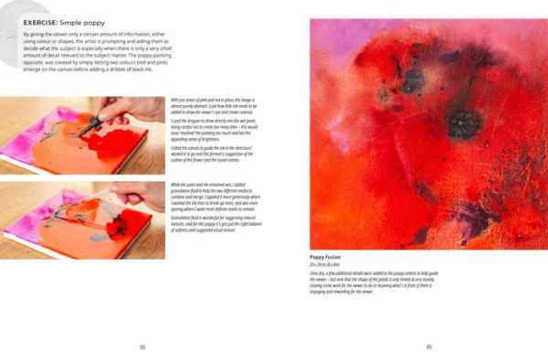 Painting Abstract Nature on Canvas: A guide to creating vibrant art with watercolour and mixed media