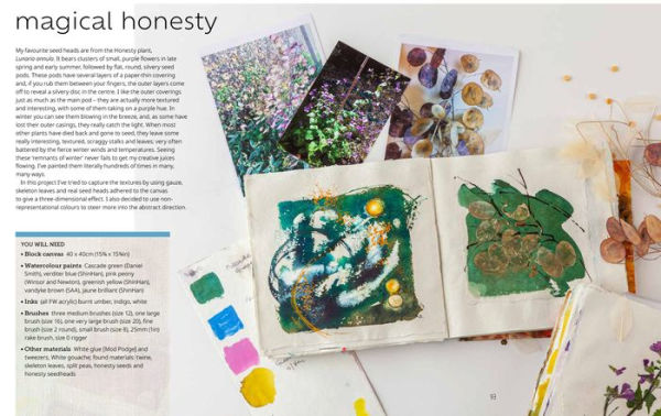 Painting Abstract Nature on Canvas: A guide to creating vibrant art with watercolour and mixed media