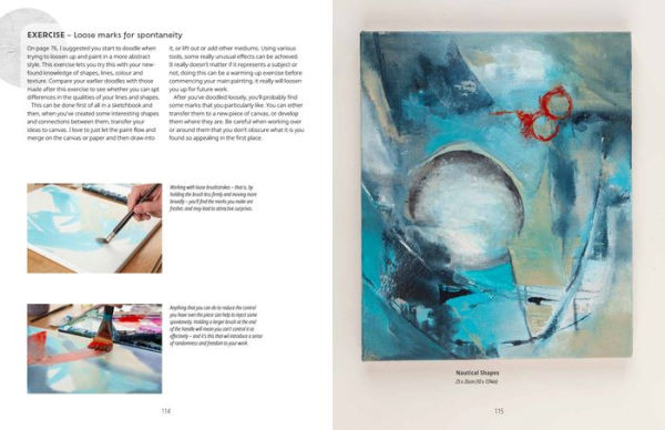 Painting Abstract Nature on Canvas: A guide to creating vibrant art with watercolour and mixed media