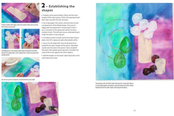 Painting Abstract Nature on Canvas: A guide to creating vibrant art with watercolour and mixed media