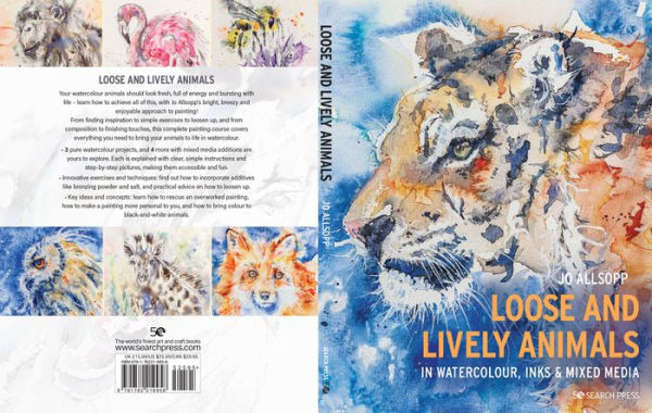 Loose and Lively Animals in Watercolour, Inks & Mixed Media