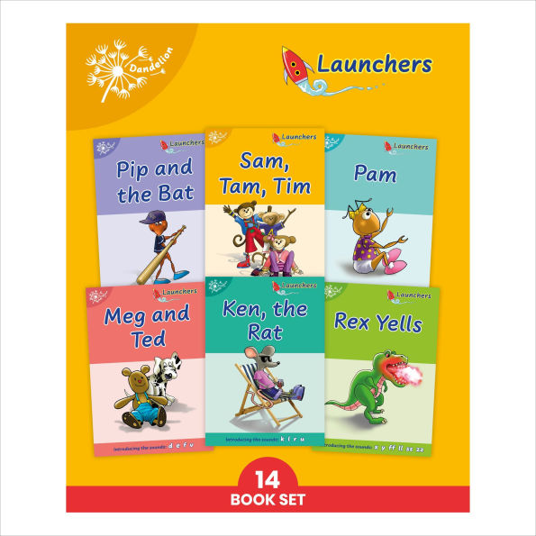 Phonic Books Dandelion Launchers Stages 1-7 Sam, Tam, Tim (Alphabet Code): Decodable Books for Beginner Readers Sounds of the Alphabet