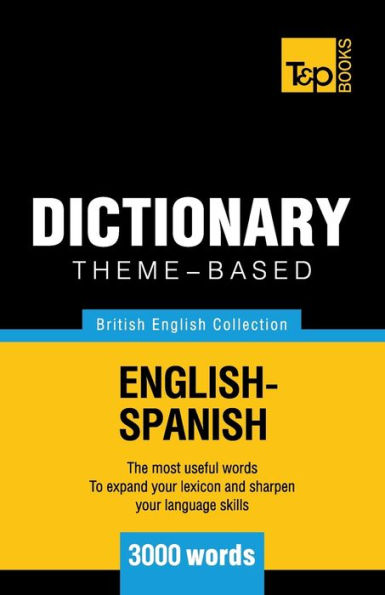 Theme-based dictionary British English-Spanish - 3000 words