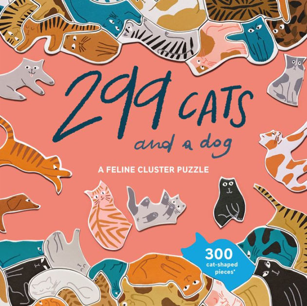 299 Cats (and a Dog) 300 Piece Cluster Puzzle: A Feline Cluster