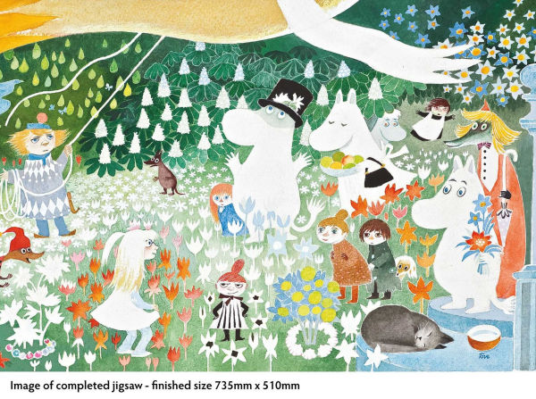 Adult Sustainable Jigsaw Puzzle Moomin: A Dangerous Journey: 1000-pieces. Ethical, Sustainable, Earth-friendly