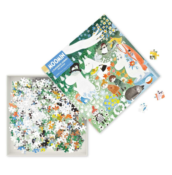 Adult Sustainable Jigsaw Puzzle Moomin: A Dangerous Journey: 1000-pieces. Ethical, Sustainable, Earth-friendly