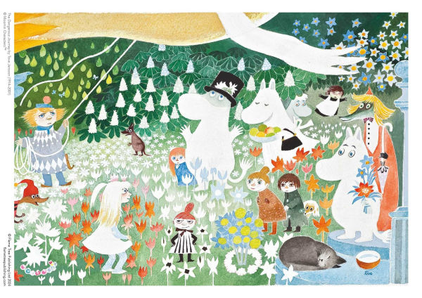 Adult Sustainable Jigsaw Puzzle Moomin: A Dangerous Journey: 1000-pieces. Ethical, Sustainable, Earth-friendly