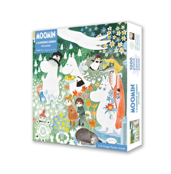 Adult Sustainable Jigsaw Puzzle Moomin: A Dangerous Journey: 1000-pieces. Ethical, Sustainable, Earth-friendly