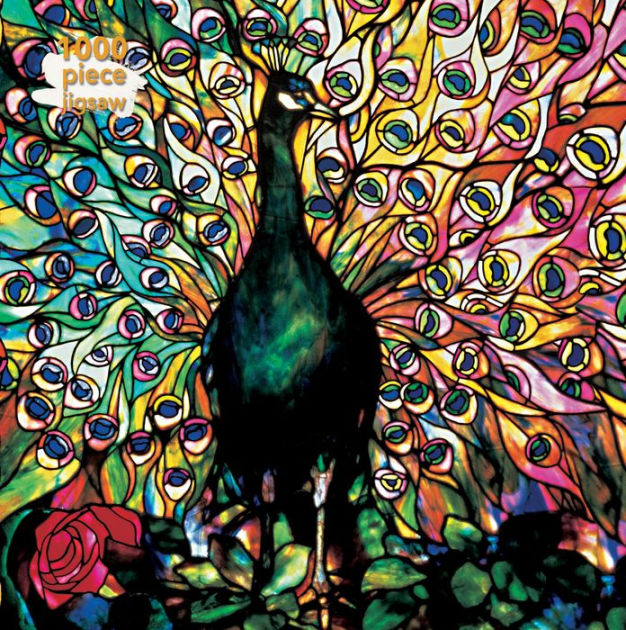 Adult Jigsaw Puzzle Louis Comfort Tiffany: Displaying Peacock: 1000-Piece  Jigsaw Puzzles a book by Flame Tree Studio