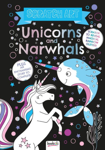 Unicorns - (Neon Scratch Art) by Connie Isaacs (Hardcover)