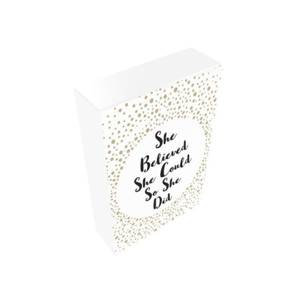 She Believed She Could So She Did: 52 Beautiful Cards of Inspiring Quotes and Empowering Affirmations