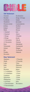 Title: Books of the Bible Bookmark (Pkg of 25), Author: Abingdon Press
