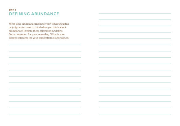 Abundance: A Guided Journal for Living a Full Life